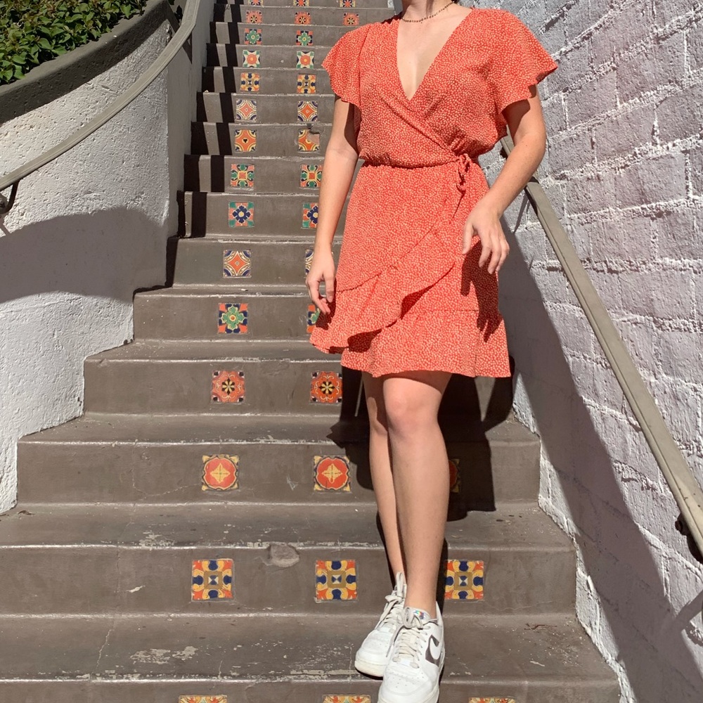 Red Wrap Dress